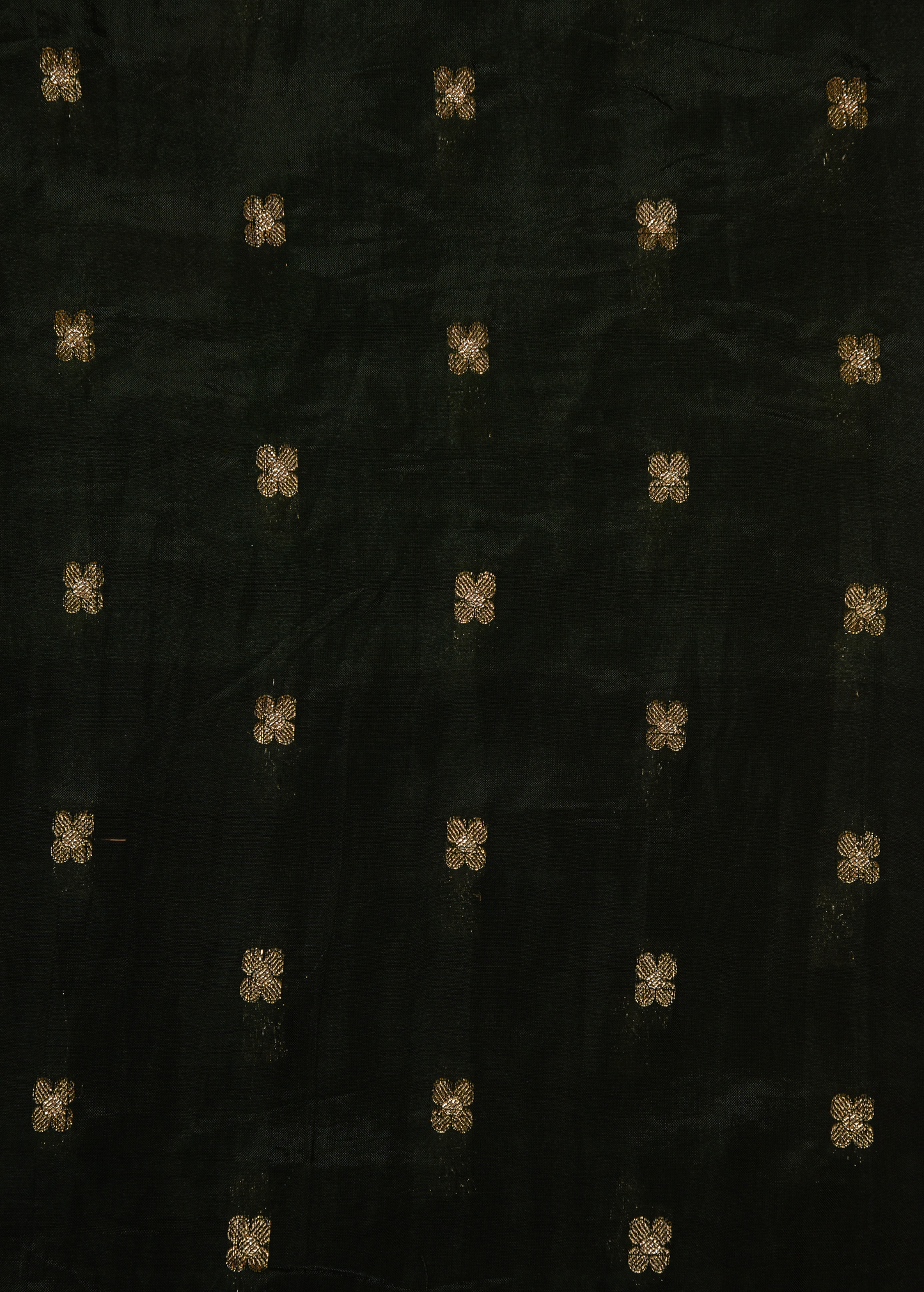 Green Crepe Bandhani Saree
