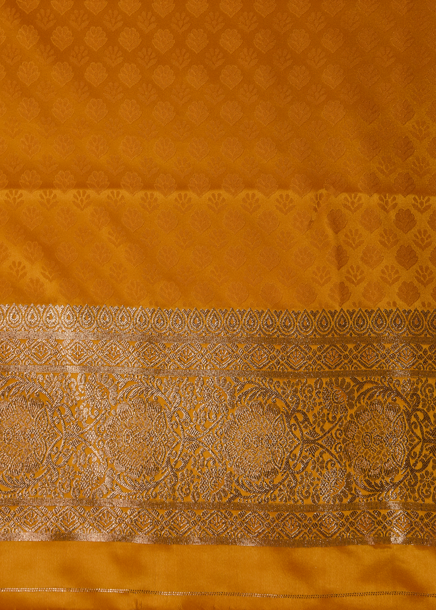 Yellow Art Silk Banarasi Saree