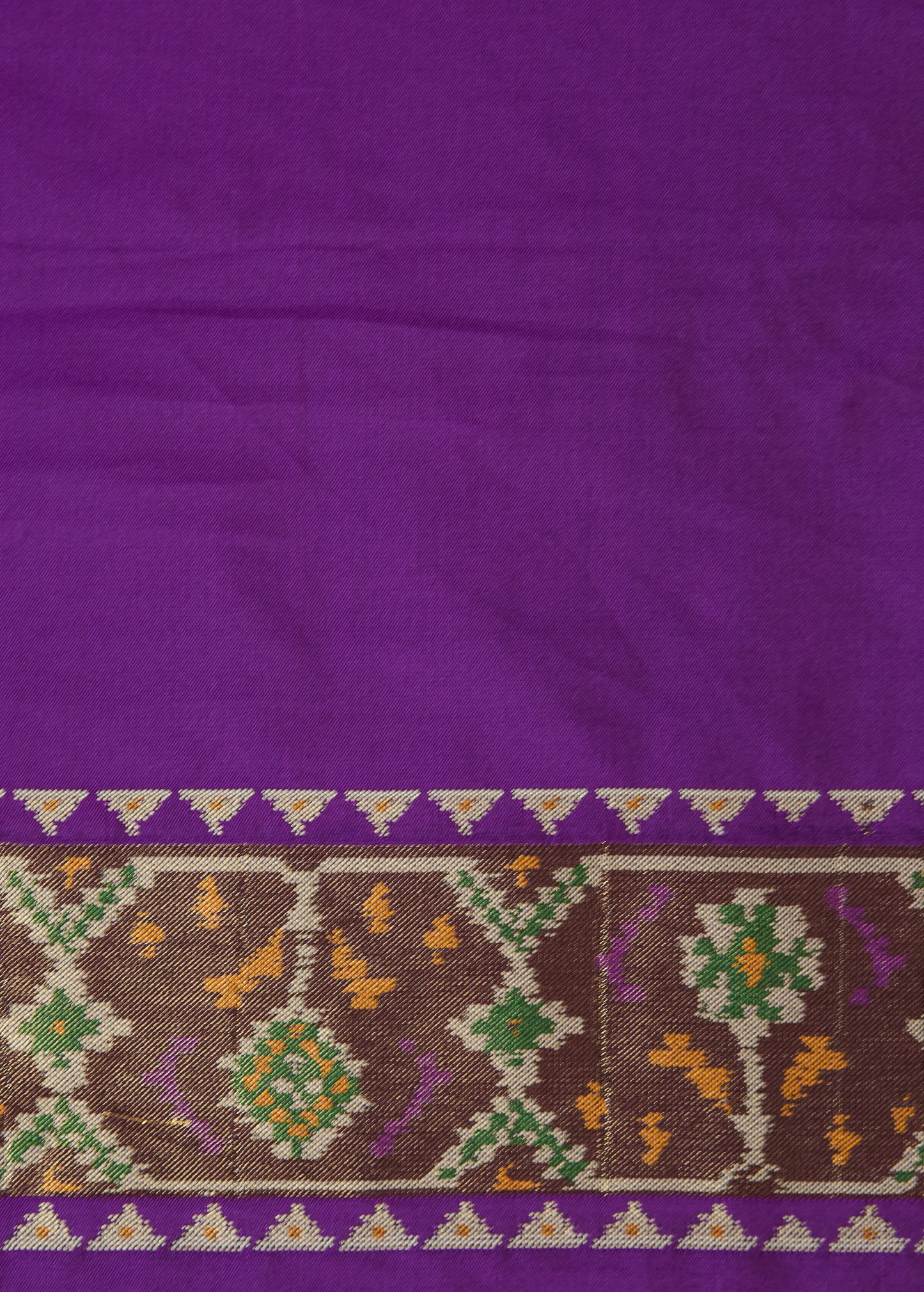 Purple Art Silk Patola Saree