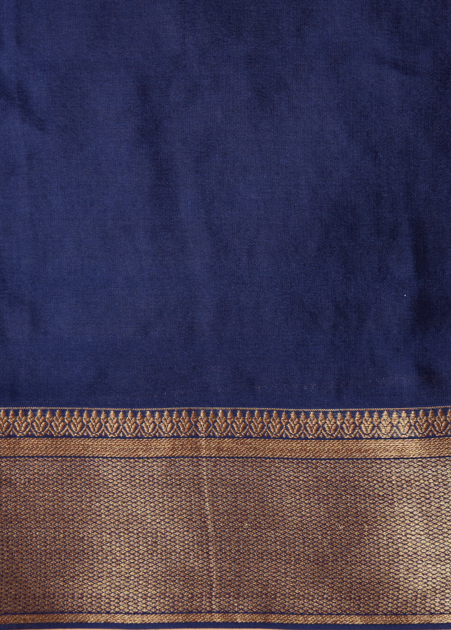 Blue Crepe Banarasi Saree