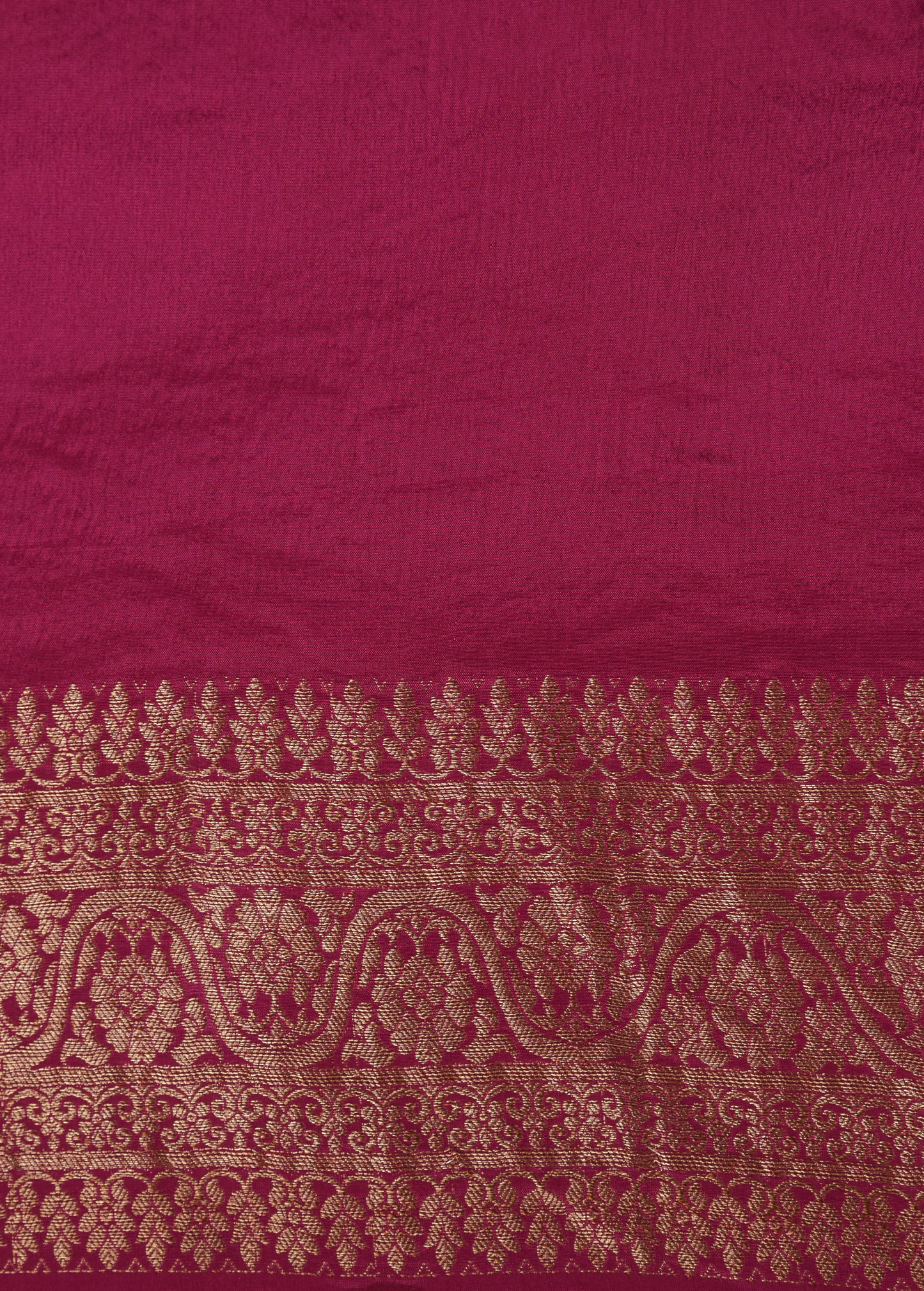 Pink Crepe Banarasi Saree