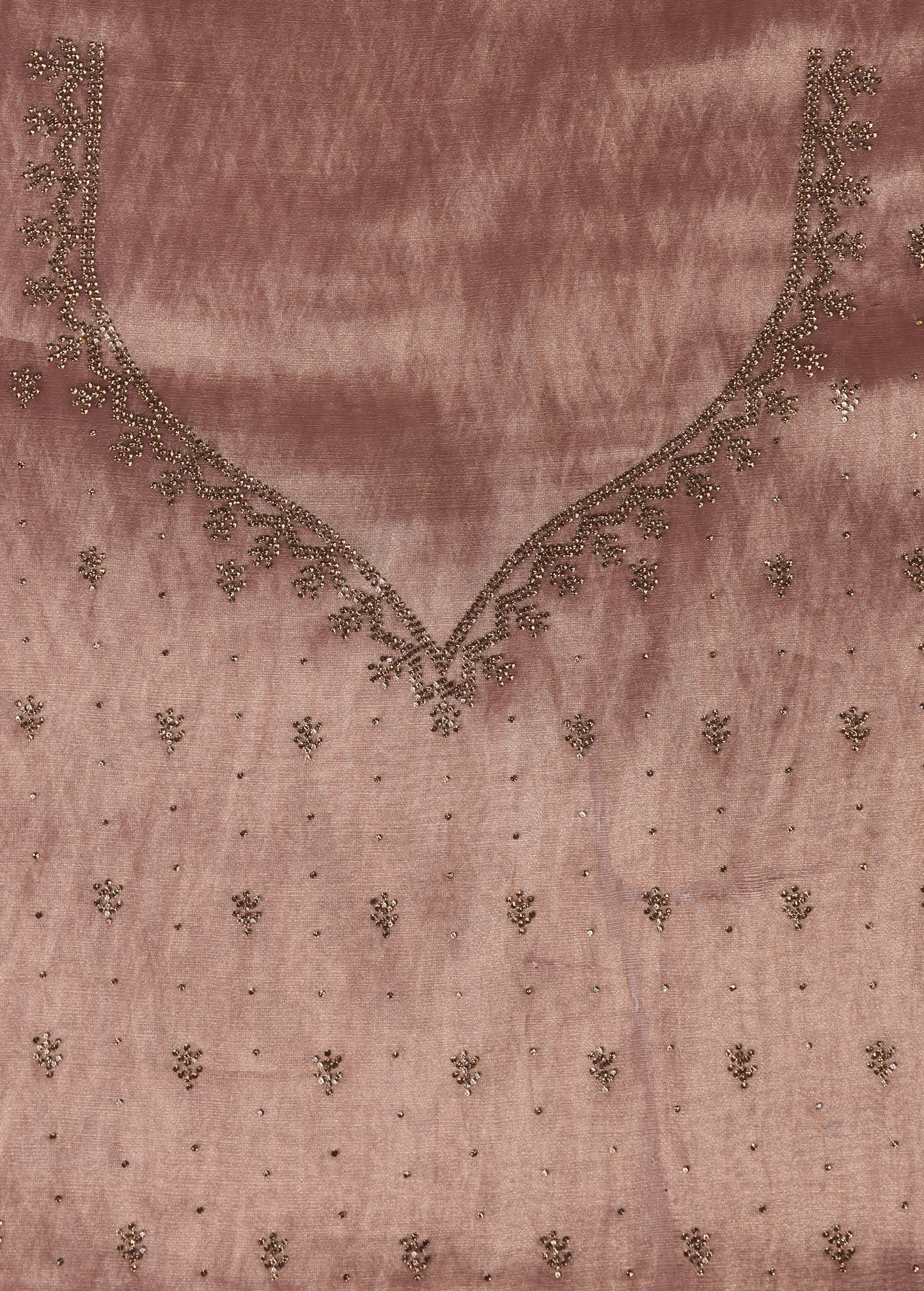 Purple Tissue Organza Embroidered Saree