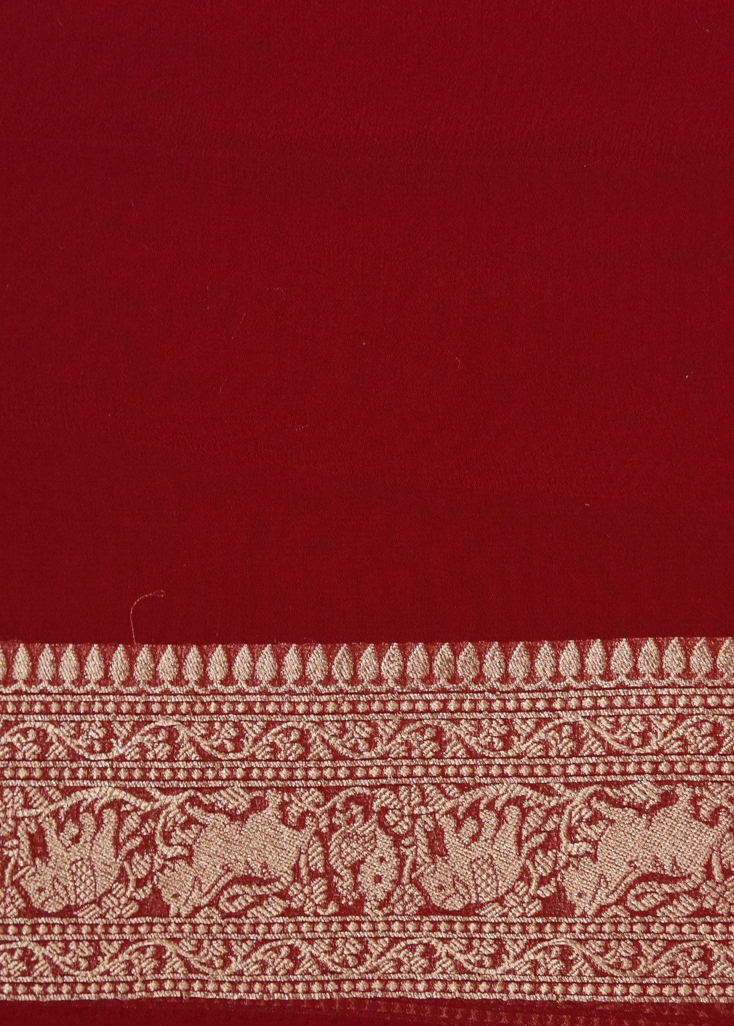 Cream Georgette Banarasi Saree