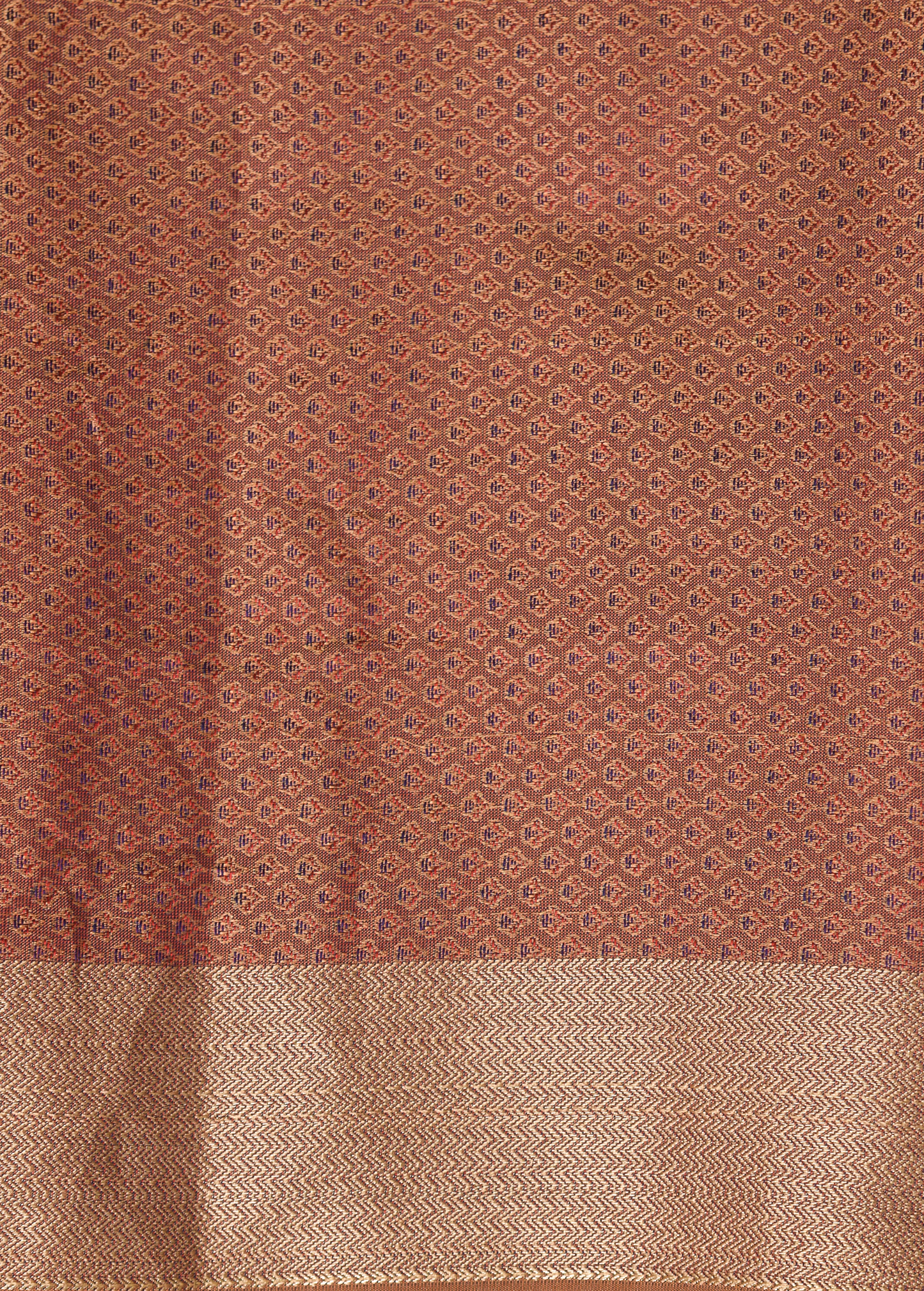 Peach Art Silk Kanjeevaram Saree