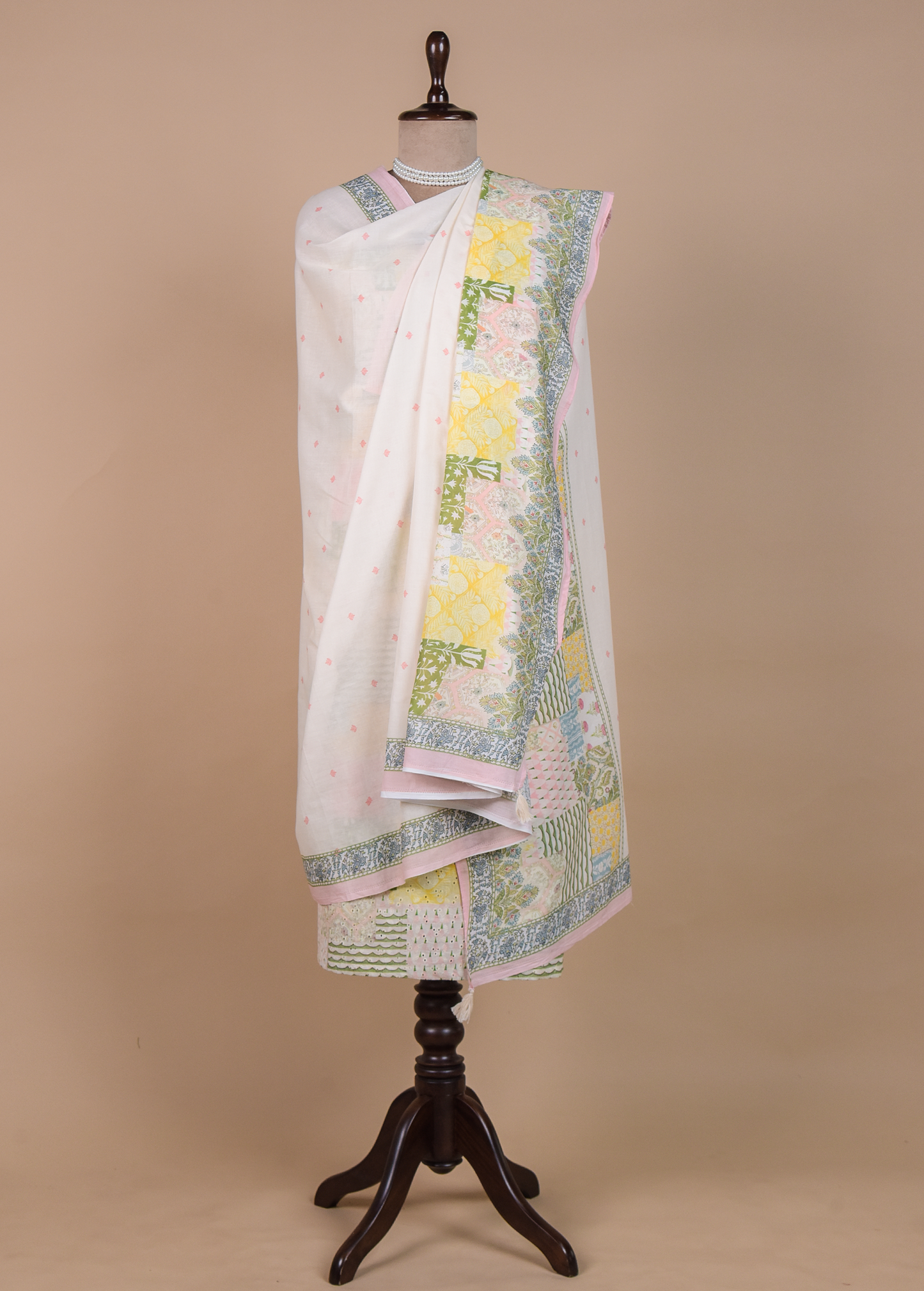 Multicoloured Cotton Dress Material