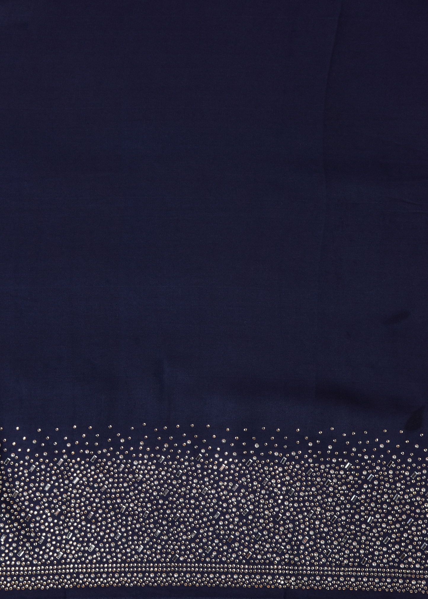 Blue Chantily Lace Embroidered Saree