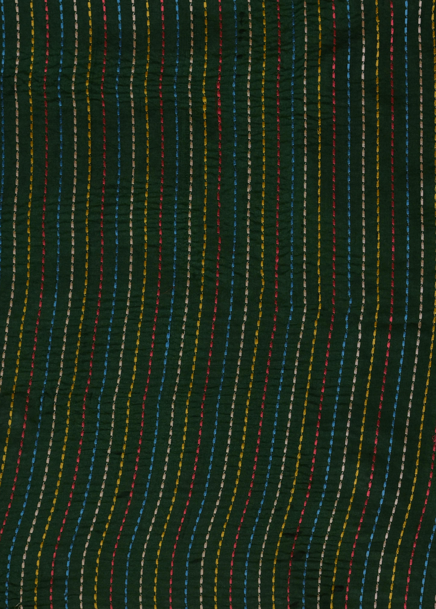 Green Tussar Embroidered Saree