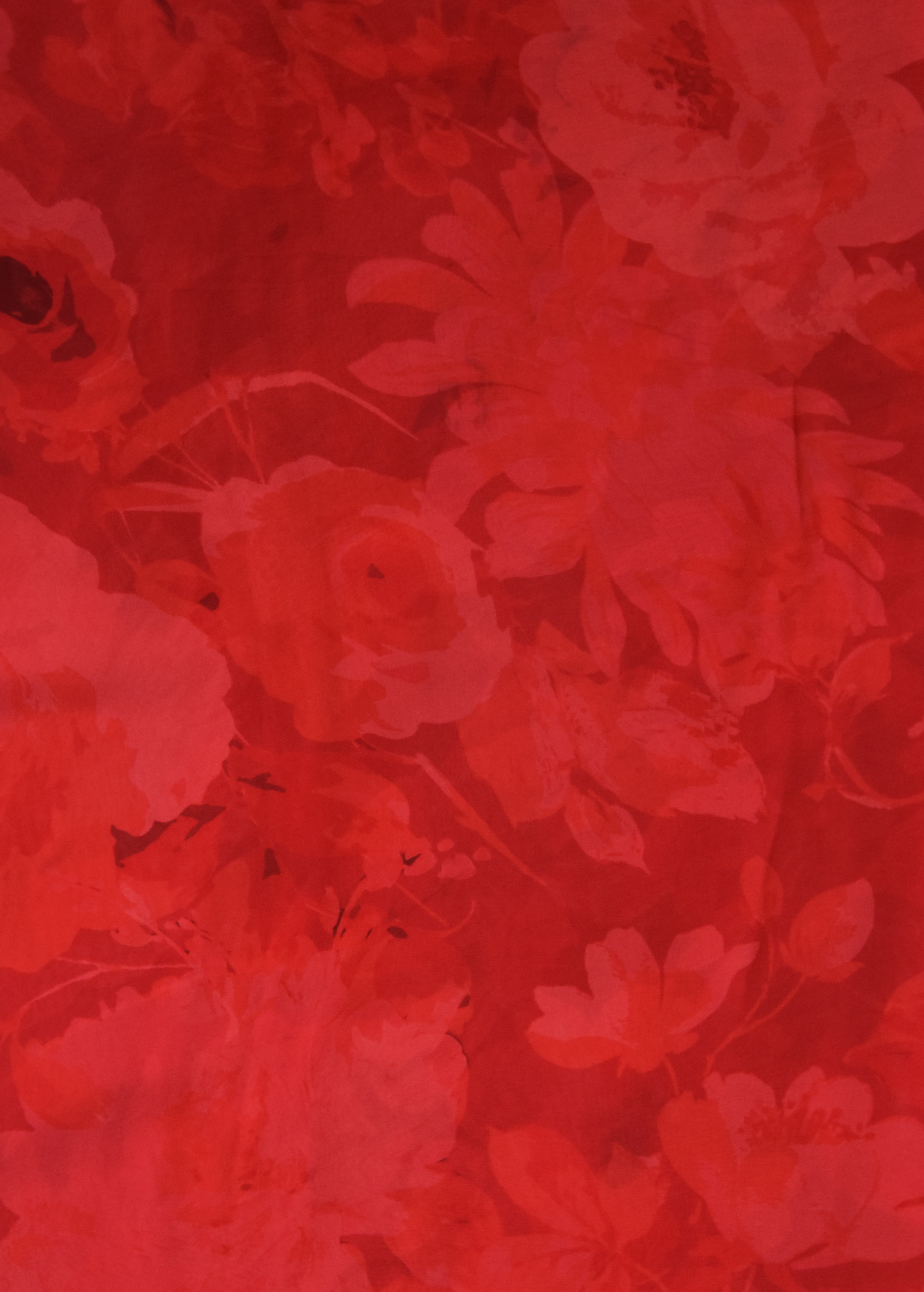Red Georgette Printed Saree