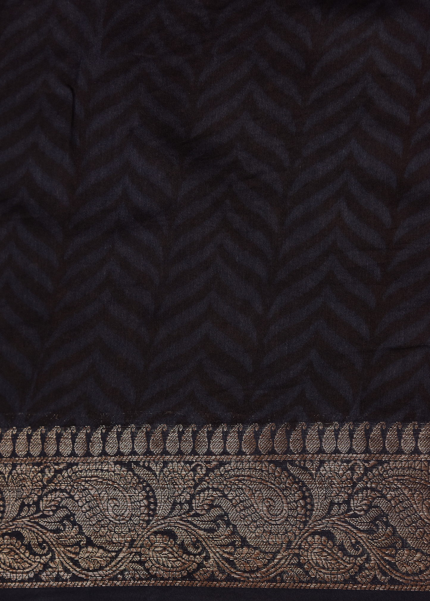 Black Cotton Printed Saree