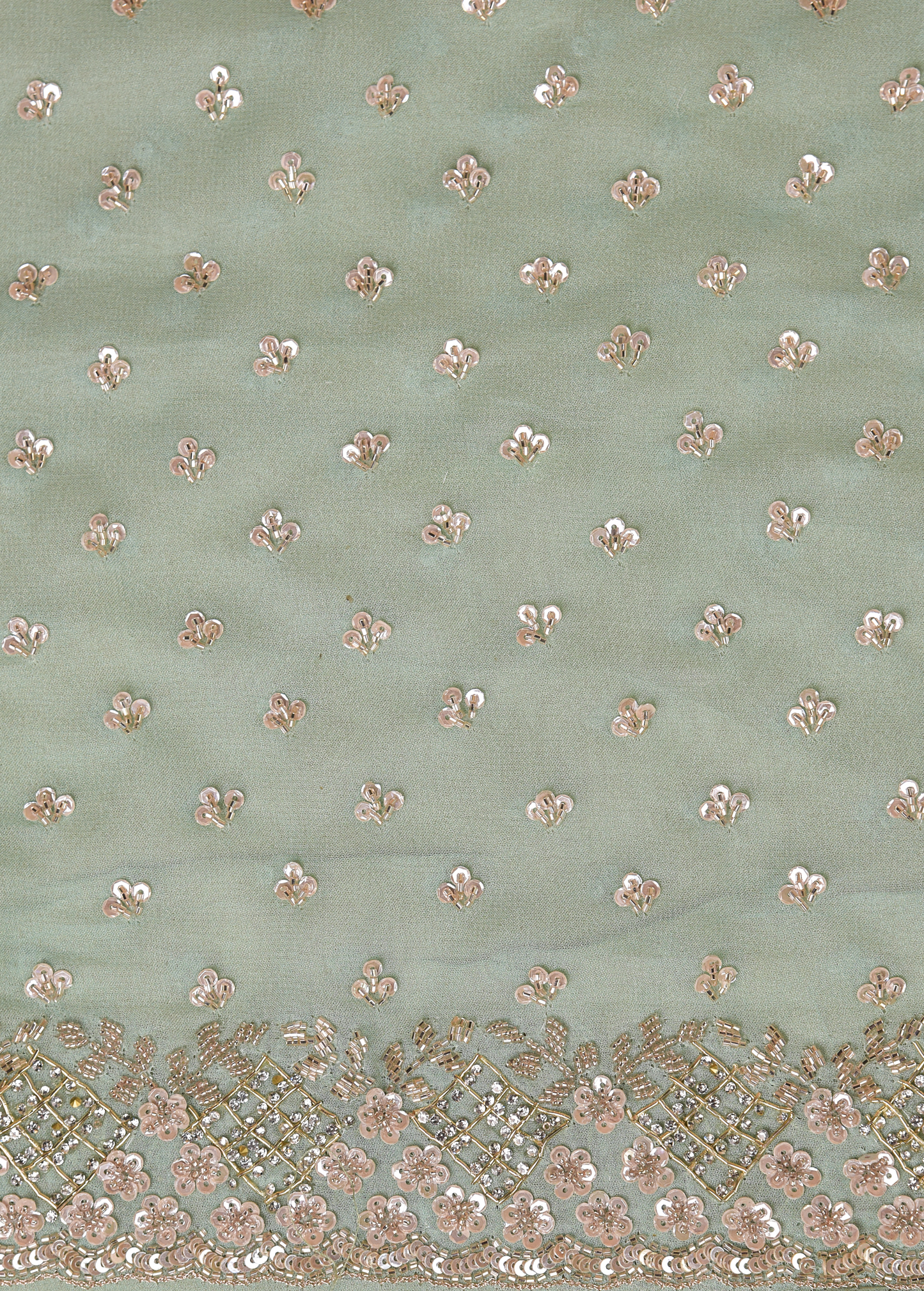 Blue Georgette Embroidered Saree