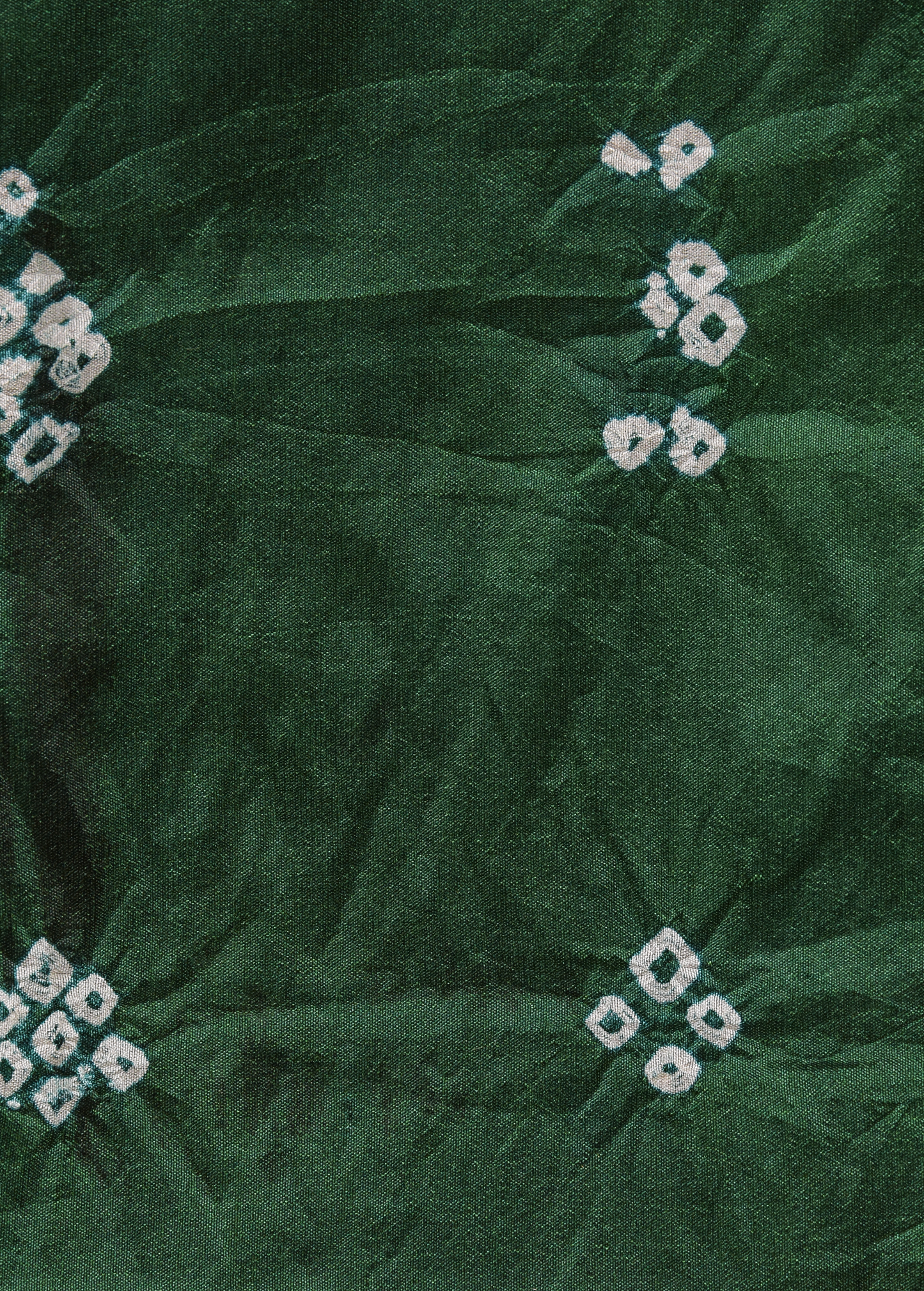 Green Gajji Silk Bandhani Saree