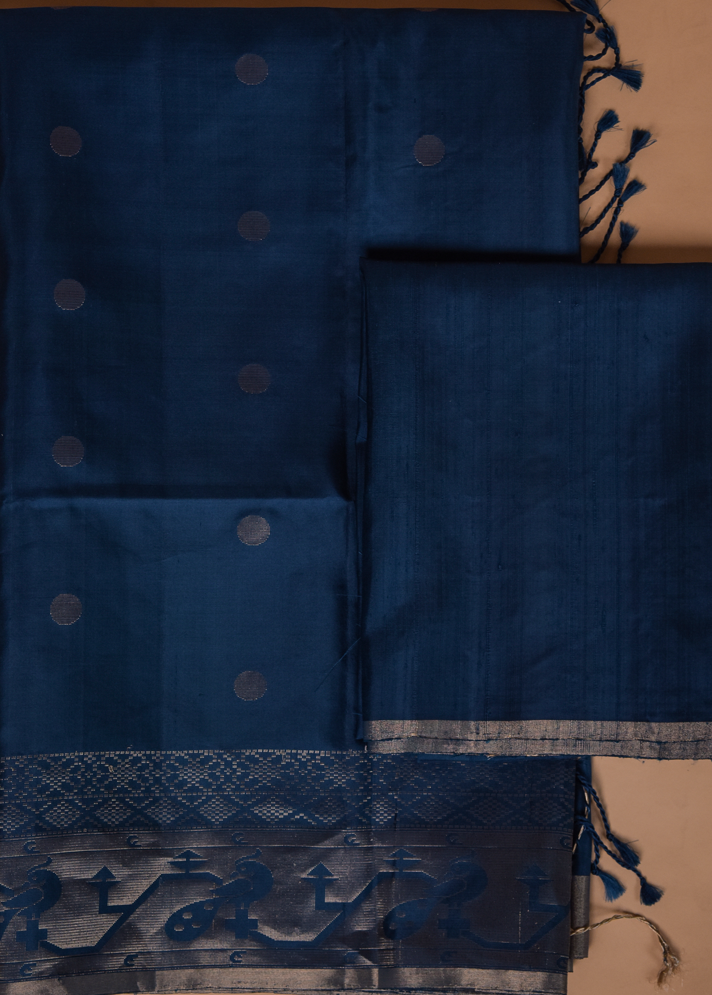 Blue Silk Kanjeevaram Saree
