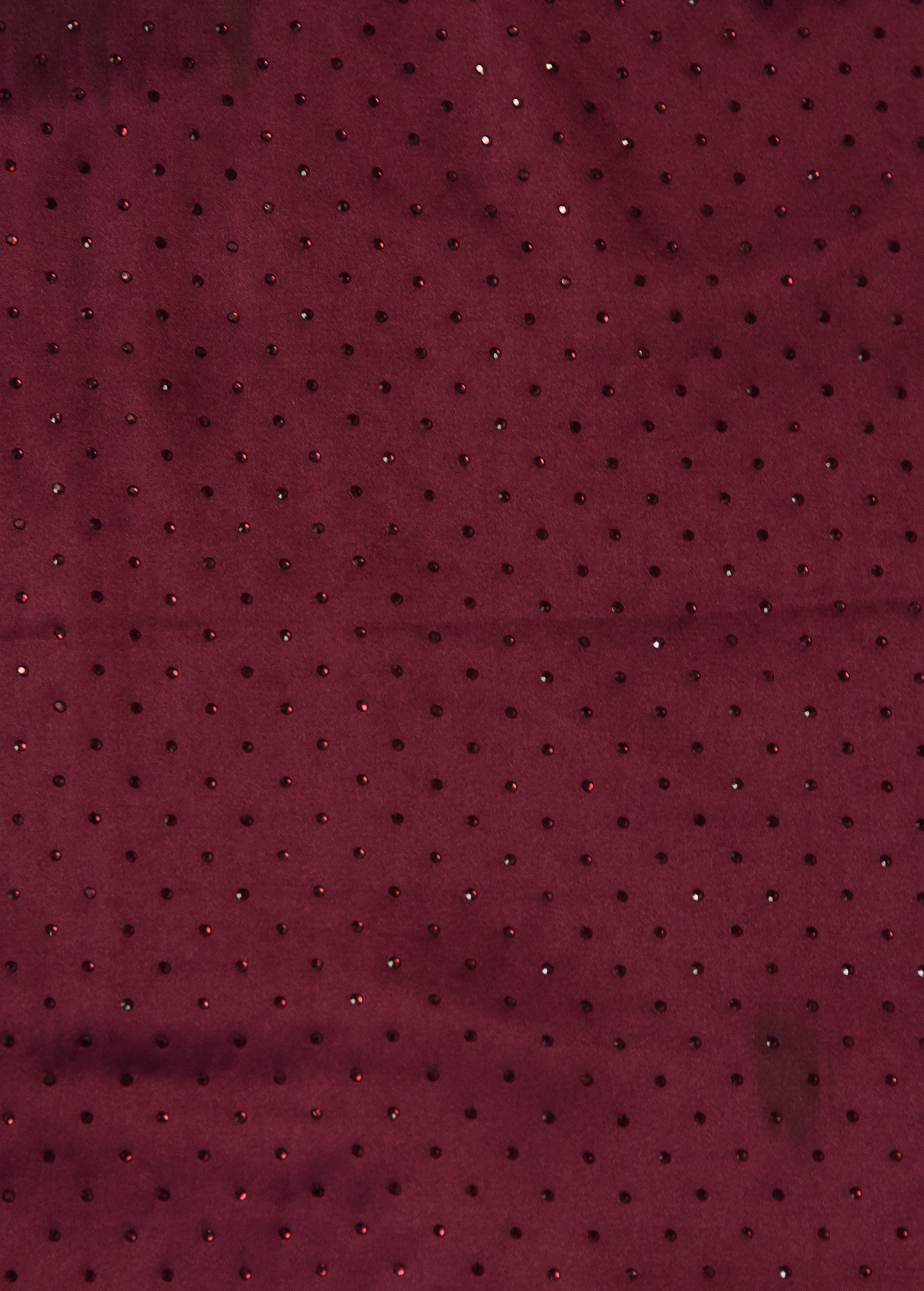 Wine Satin Embroidered Saree