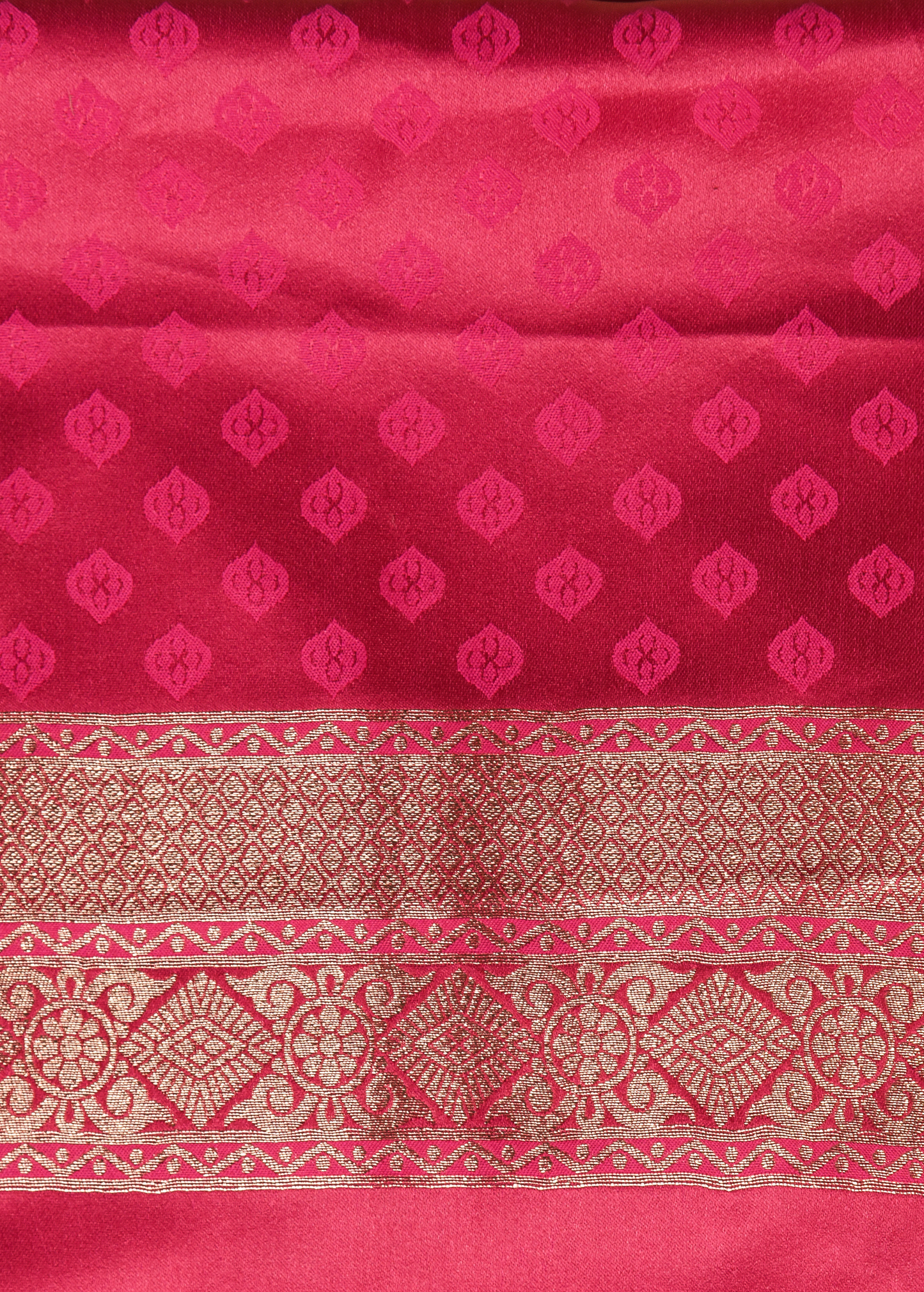 Pink Satin Silk Kanjeevaram Saree