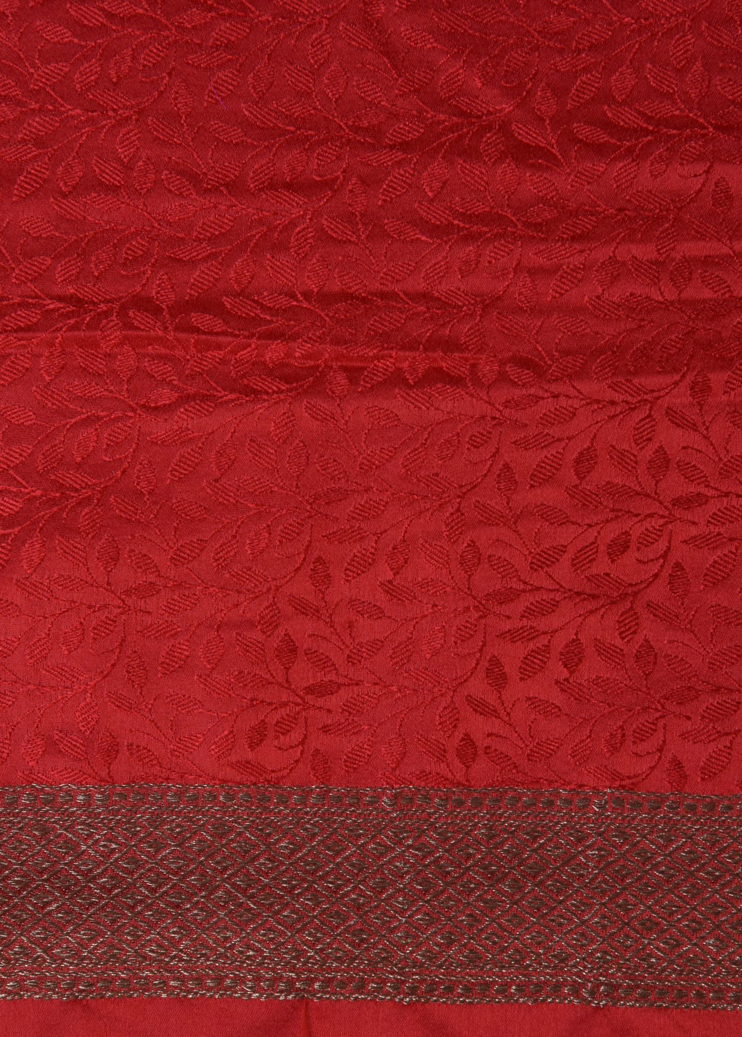 Red Art Silk Banarasi Saree