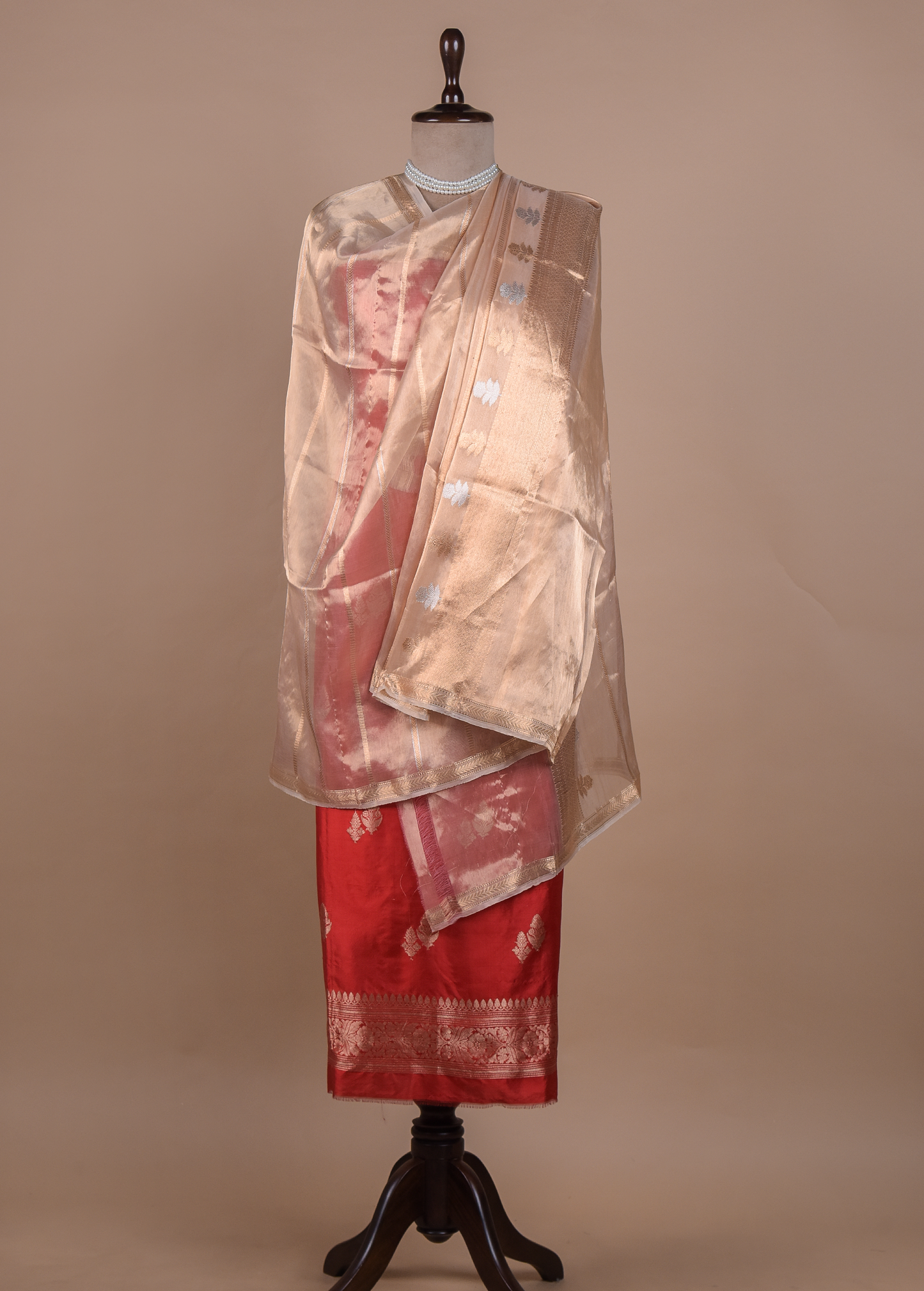 Red Silk Dress Material