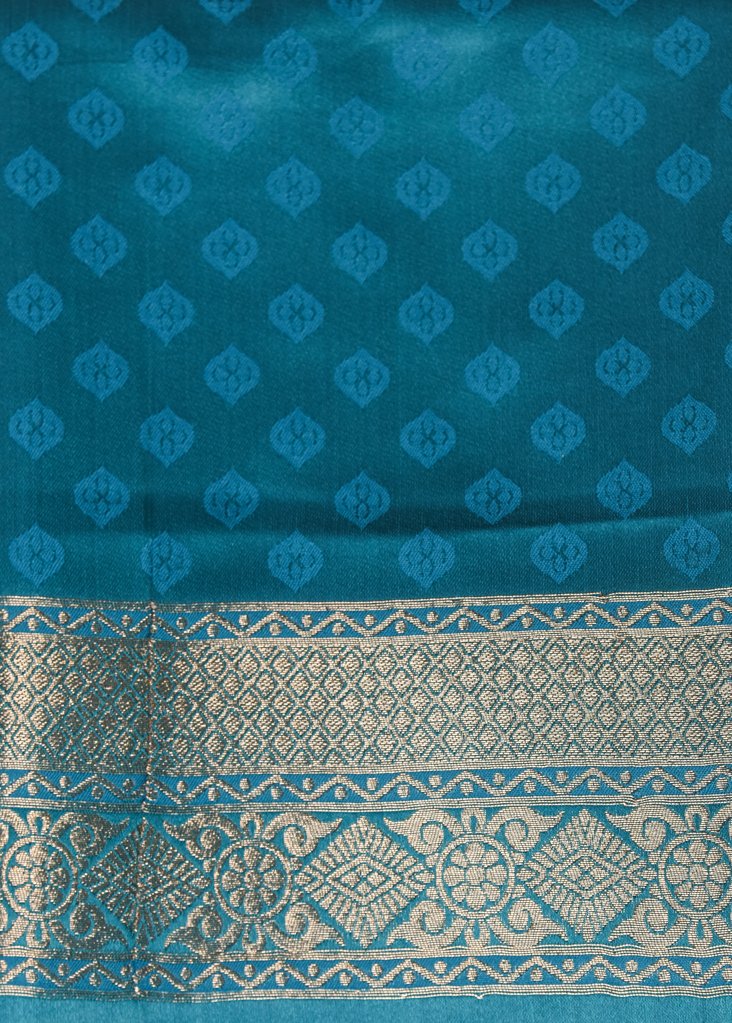 Blue Art Silk Kanjeevaram Saree