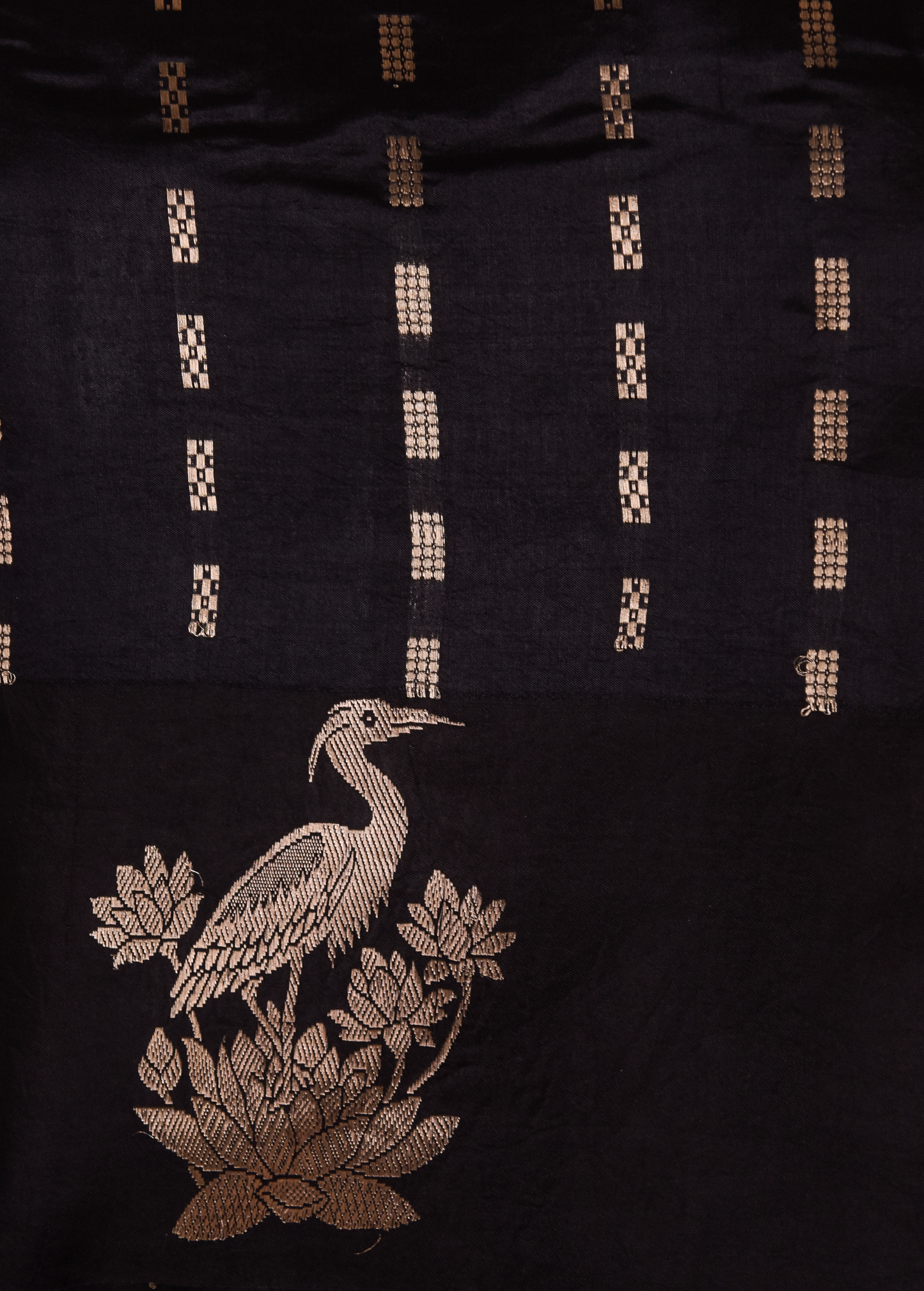 Black Silk Banarasi Saree