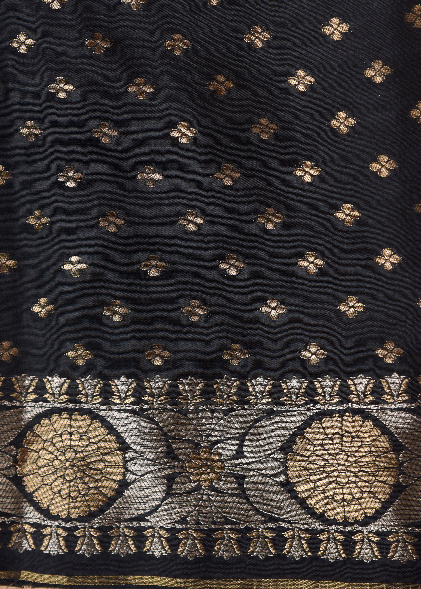 Black Art Silk Banarasi Saree