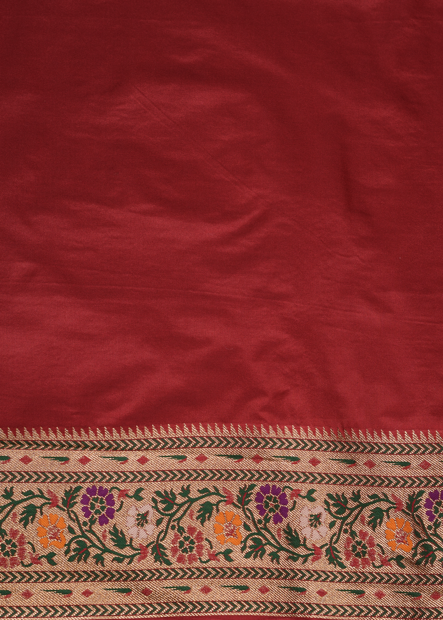 Purple Art Silk Patola Saree