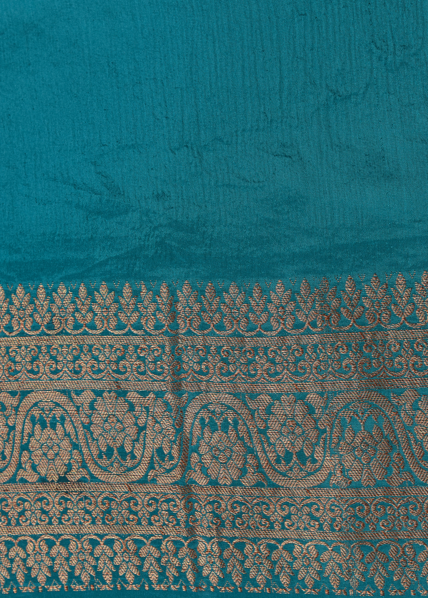 Blue Crepe Banarasi Saree