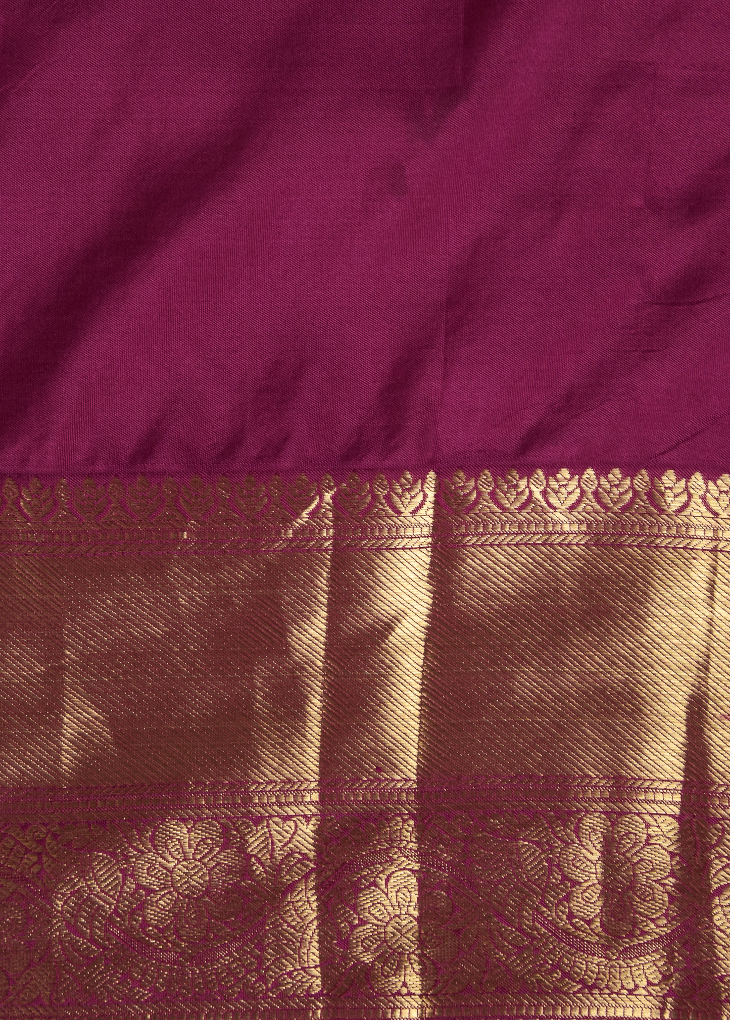 Purple Silk Kanjeevaram Saree