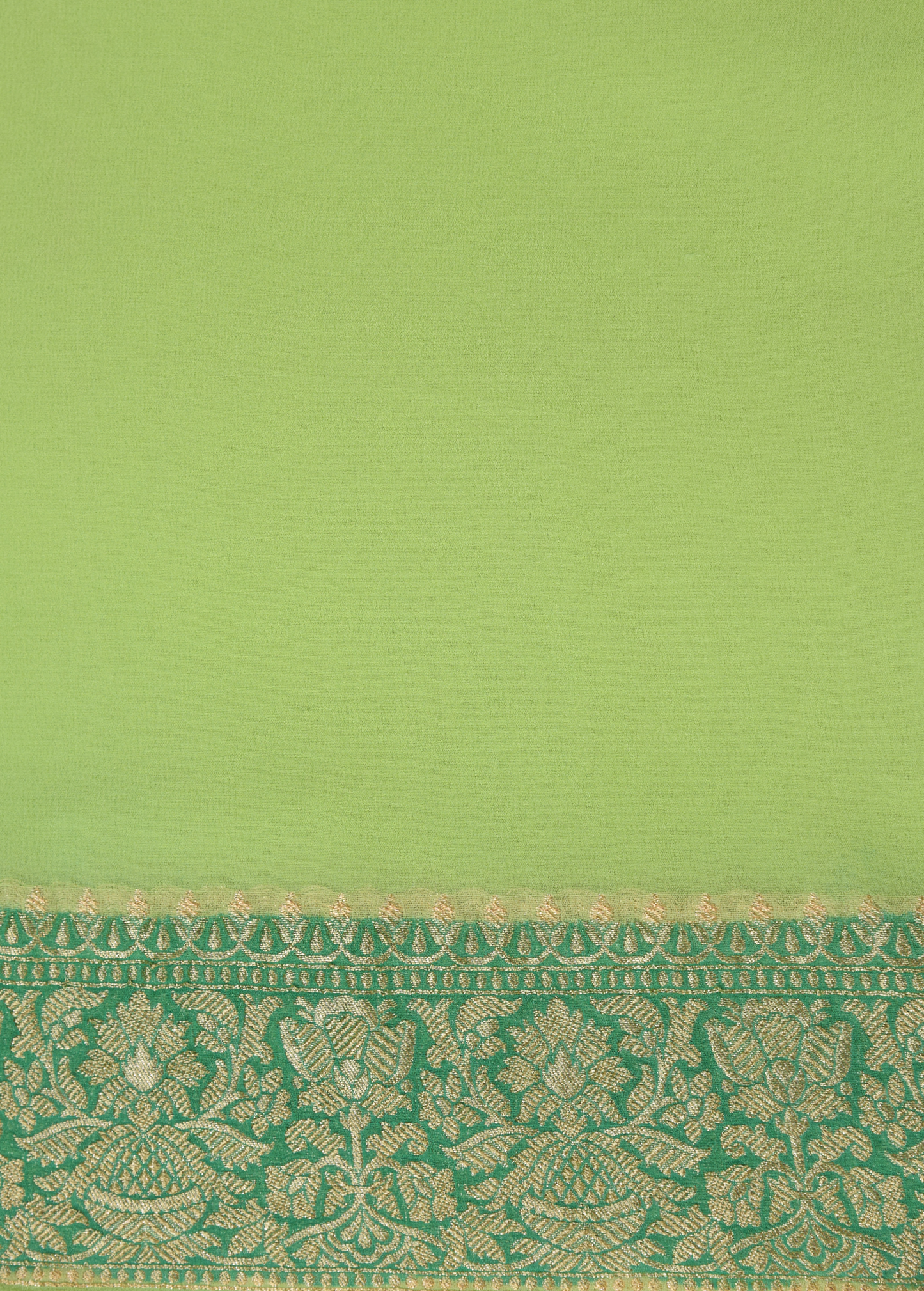 Green Georgette Banarasi Saree