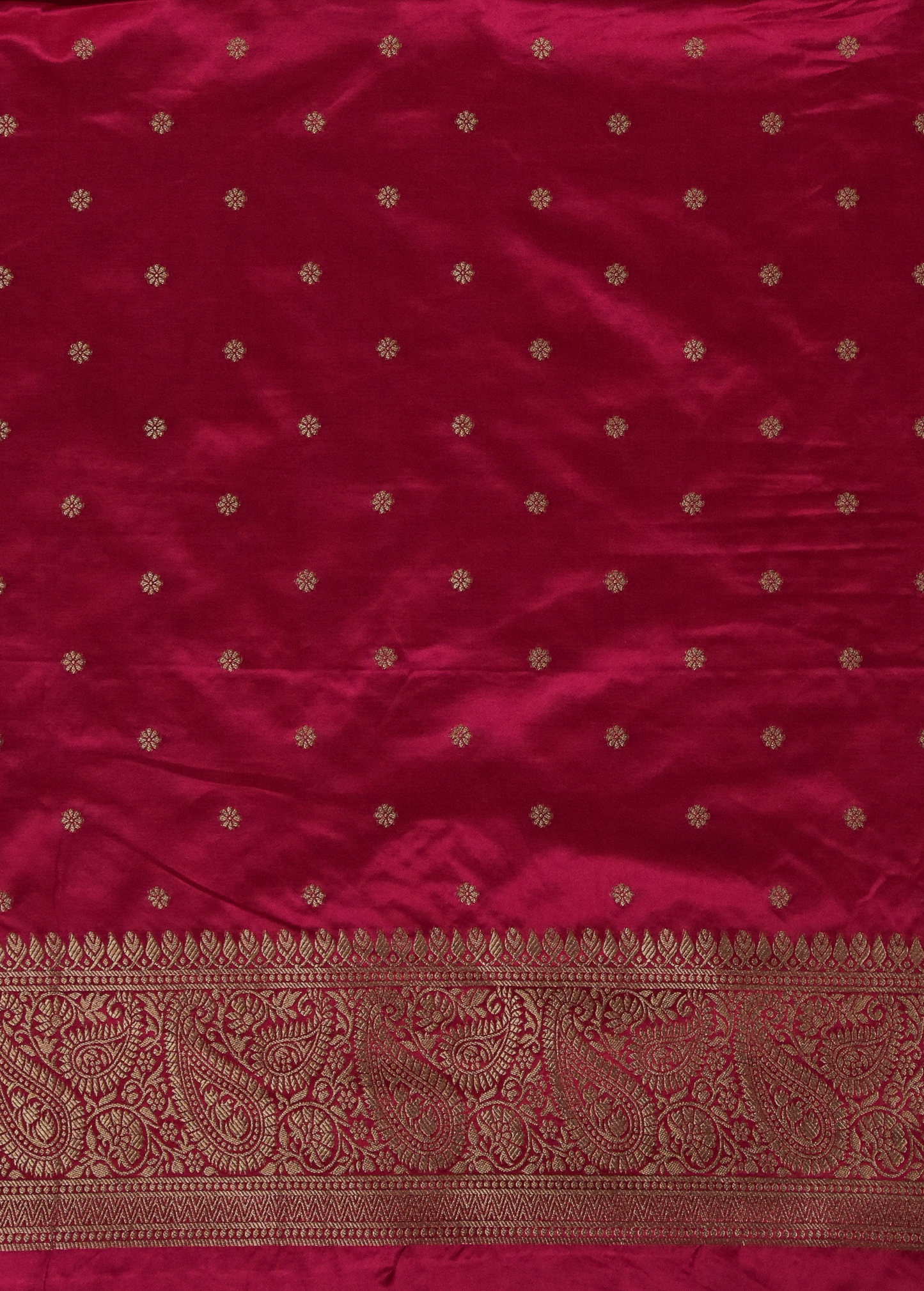 Pink Art Satin Banarasi Saree