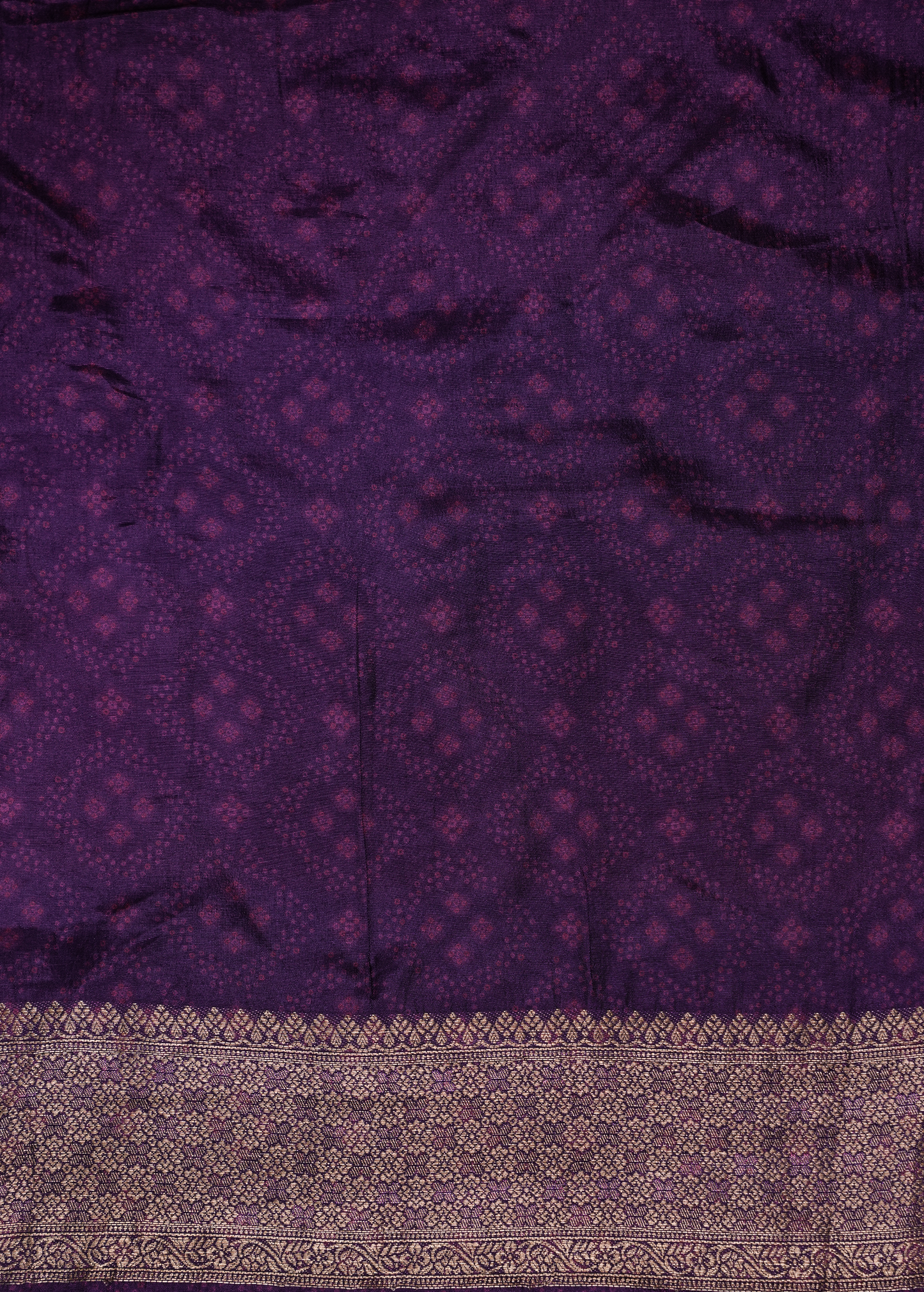Purple Crepe Silk Banarasi Saree