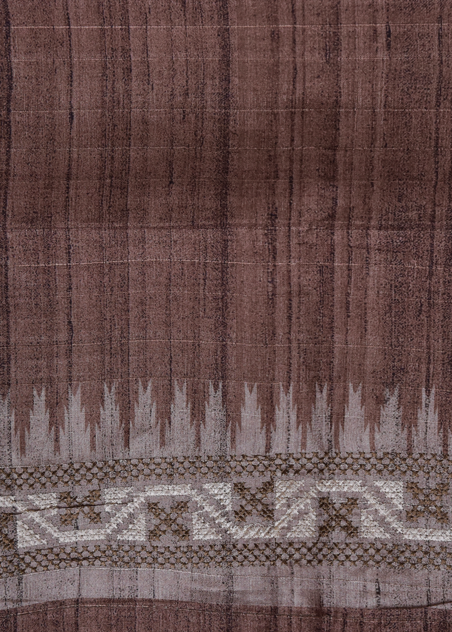 Beige Cotton Tussar Dress Material