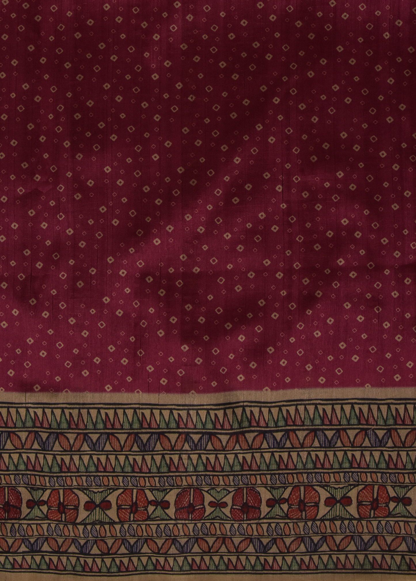 Pink Art Tussar Printed Saree