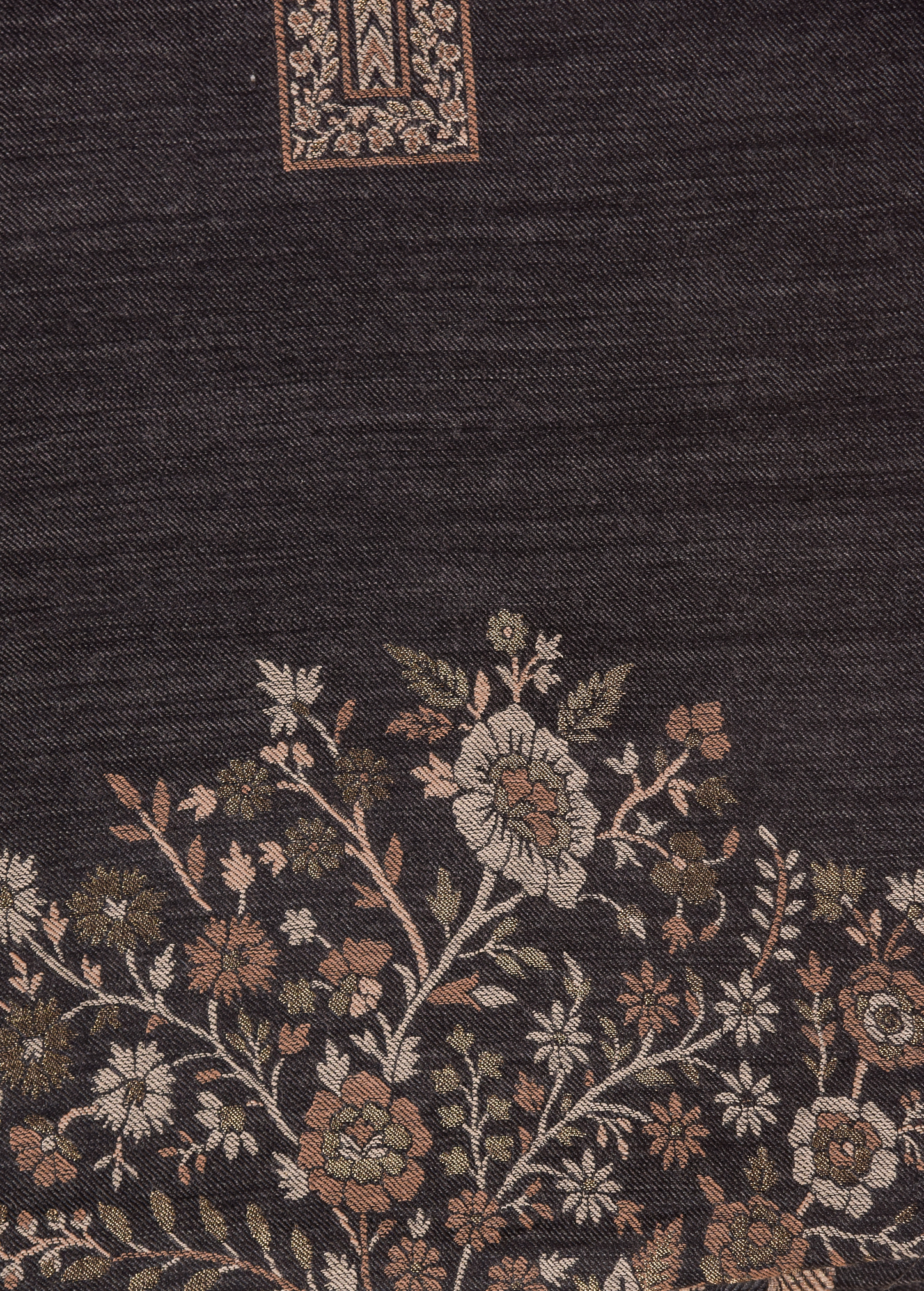 Black Pashmina Dress Material