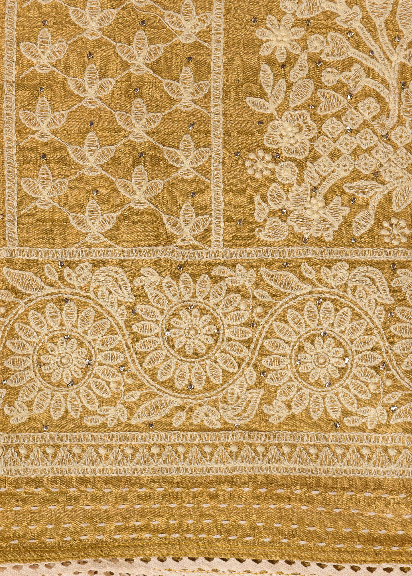 Yellow Tussar Dress Material