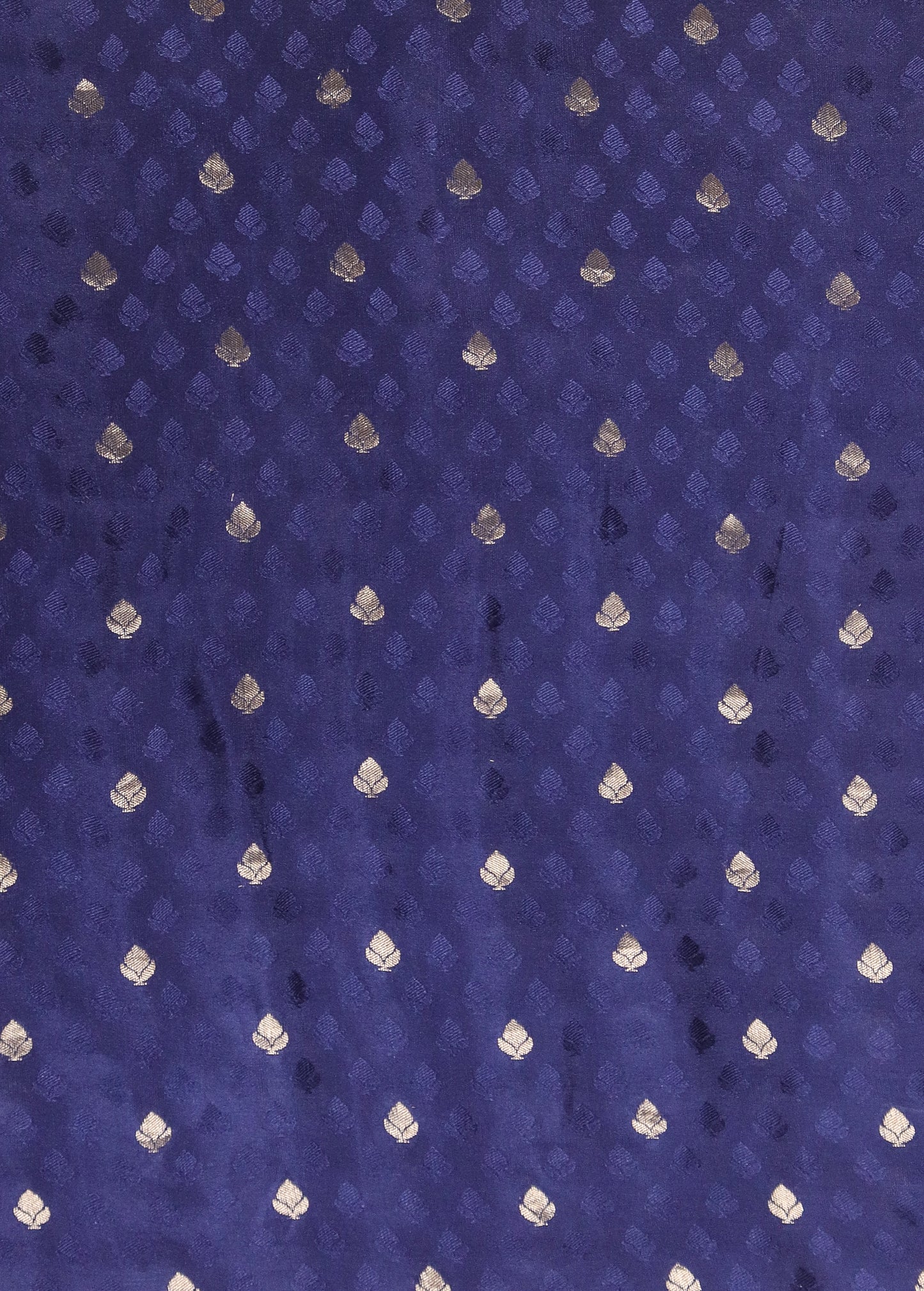 Blue Satin Printed Saree