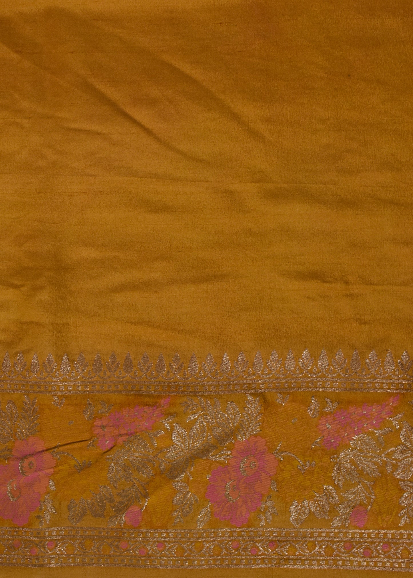 Pink Tussar Georgette Banarasi Saree