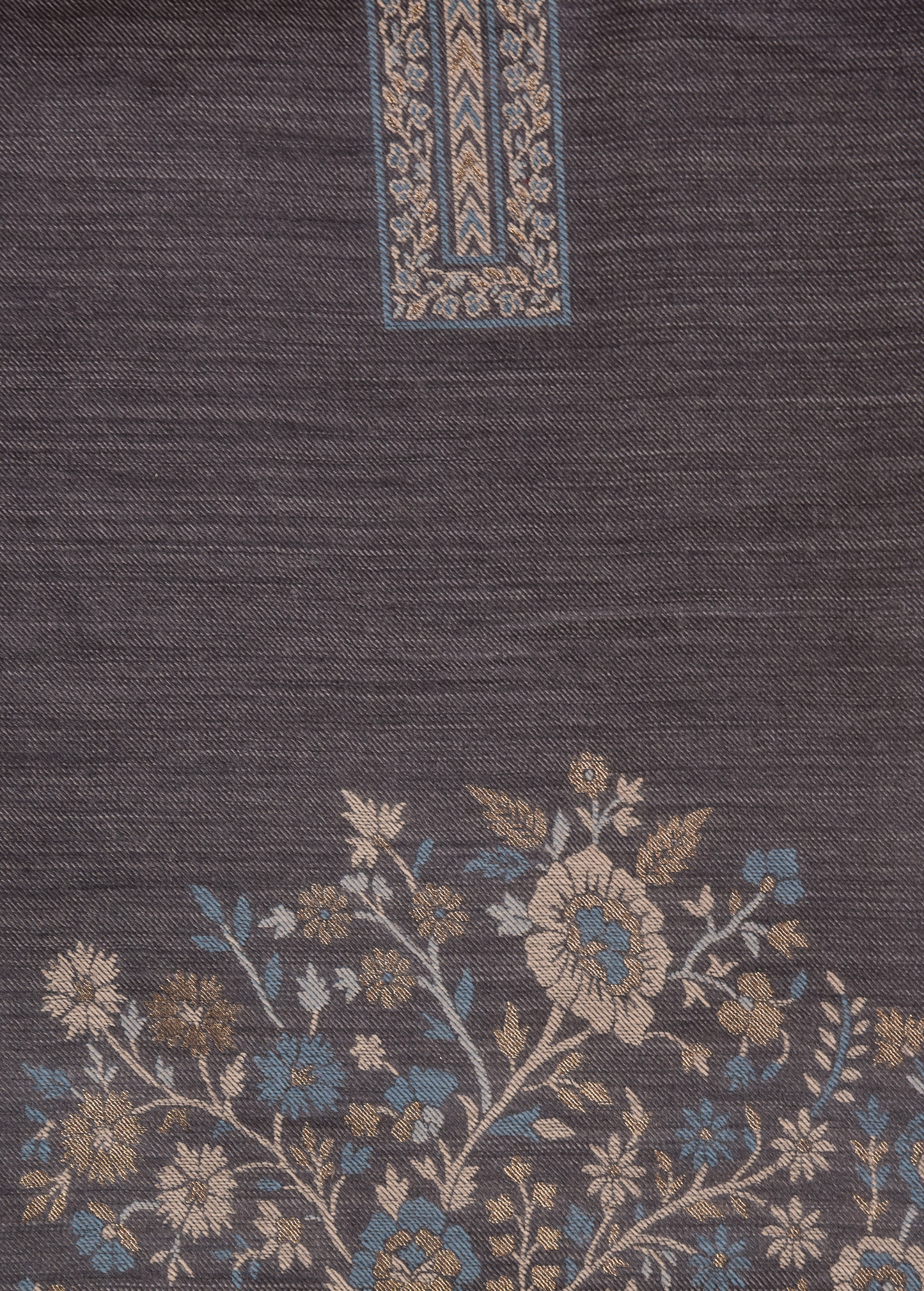 Grey Pashmina Dress Material