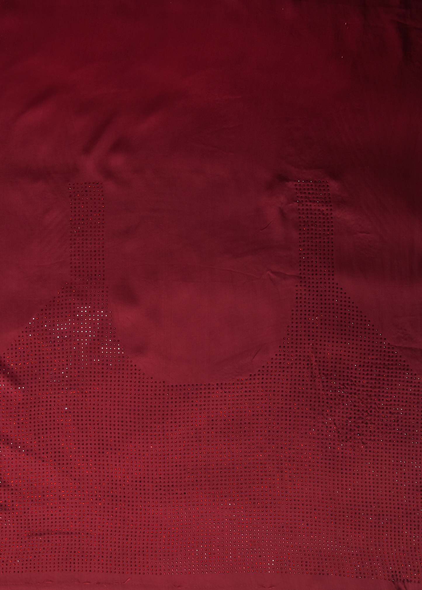 Maroon Chantily Lace Embroidered Saree