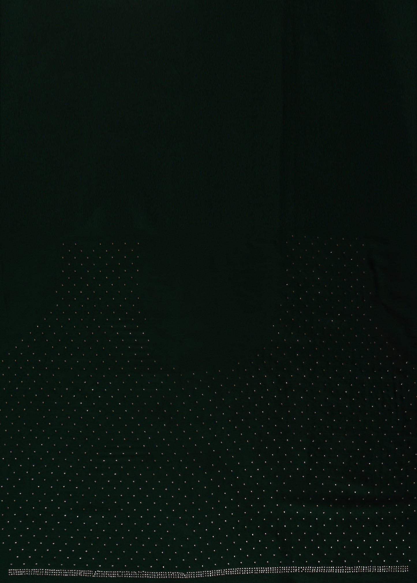 Green Satin Crepe Embroidered Saree