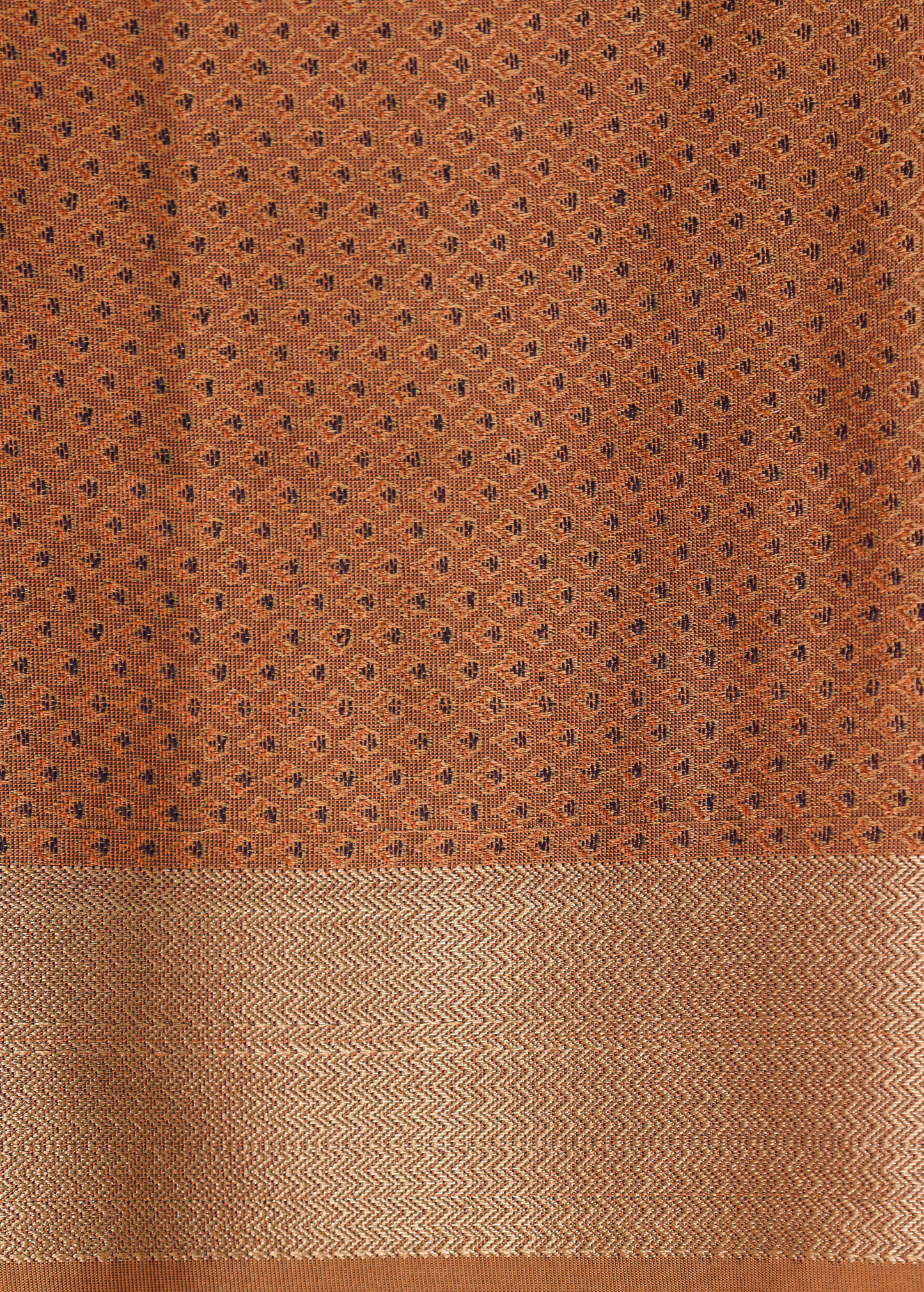 Peach Art Silk Kanjeevaram Saree