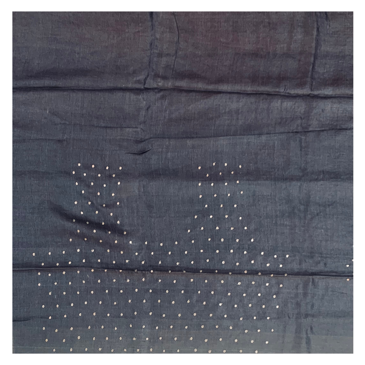Black Tussar Designer/Embroidery Saree