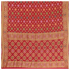 Red Georgette Bandhani Saree