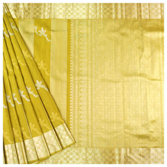 Yellow Silk Kanjeevaram Saree