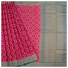 Pink Moonga Banarasi Saree