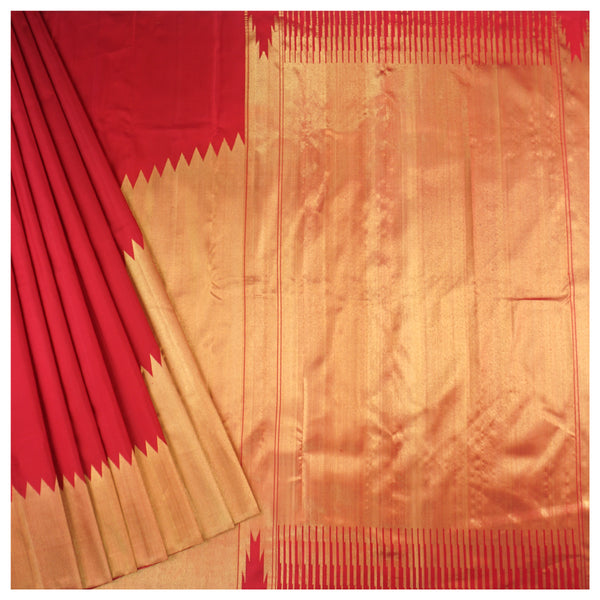 Red Silk Kanjeevaram Saree