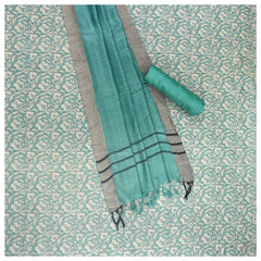Blue Pashmina Dress Material