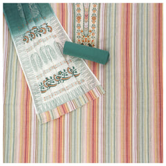 Multicoloured Cotton Dress Material
