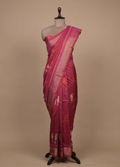 Pink Silk Patola Saree