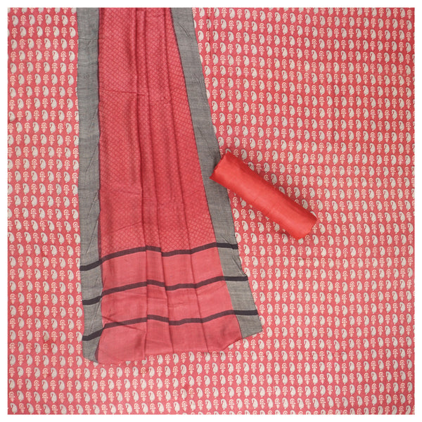 Red Pashmina Dress Material