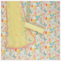 Multicoloured Cotton Dress Material