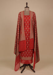 Red Georgette Dress Material